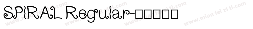 SPIRAL Regular字体转换